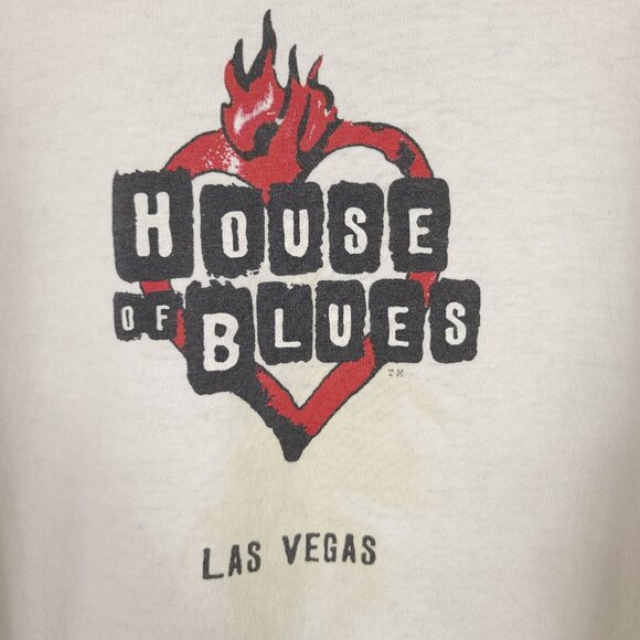 House of Blues Las Vegas Vintage Crew Neck Tee - Picture 3 of 8
